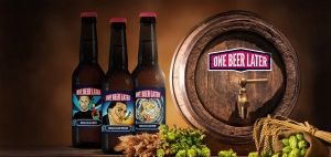 One beer marketing stage...later: a different way of promoting beer